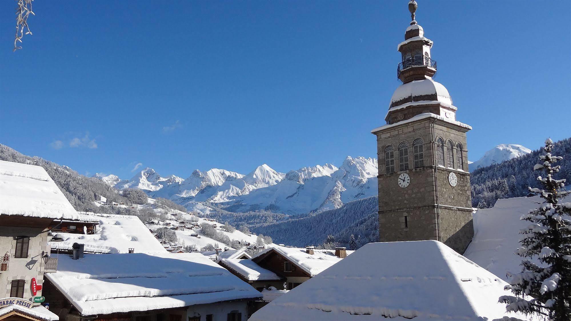 Hotel La Pointe Percee Le Grand-Bornand Exterior foto